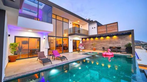 Kalkan 3 Bedroom Luxury Villa with Private Pool - Sauna and Indoor Pool