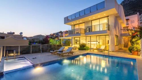 Sea View 5-Bedroom Villa in Kalkan with Private Pool & Garden